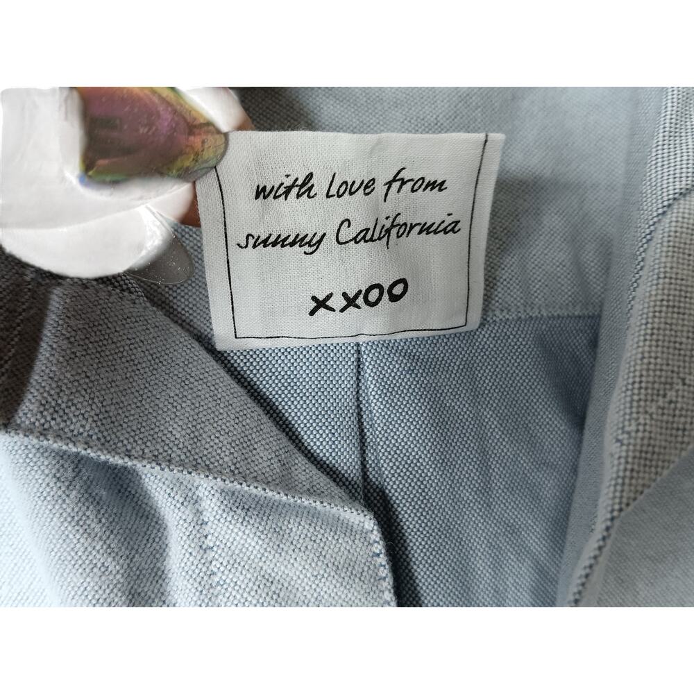 New with Tags Frank & Eileen Joedy Shirt Small Blue Cotton Oversized Button Up - Picture 9 of 15